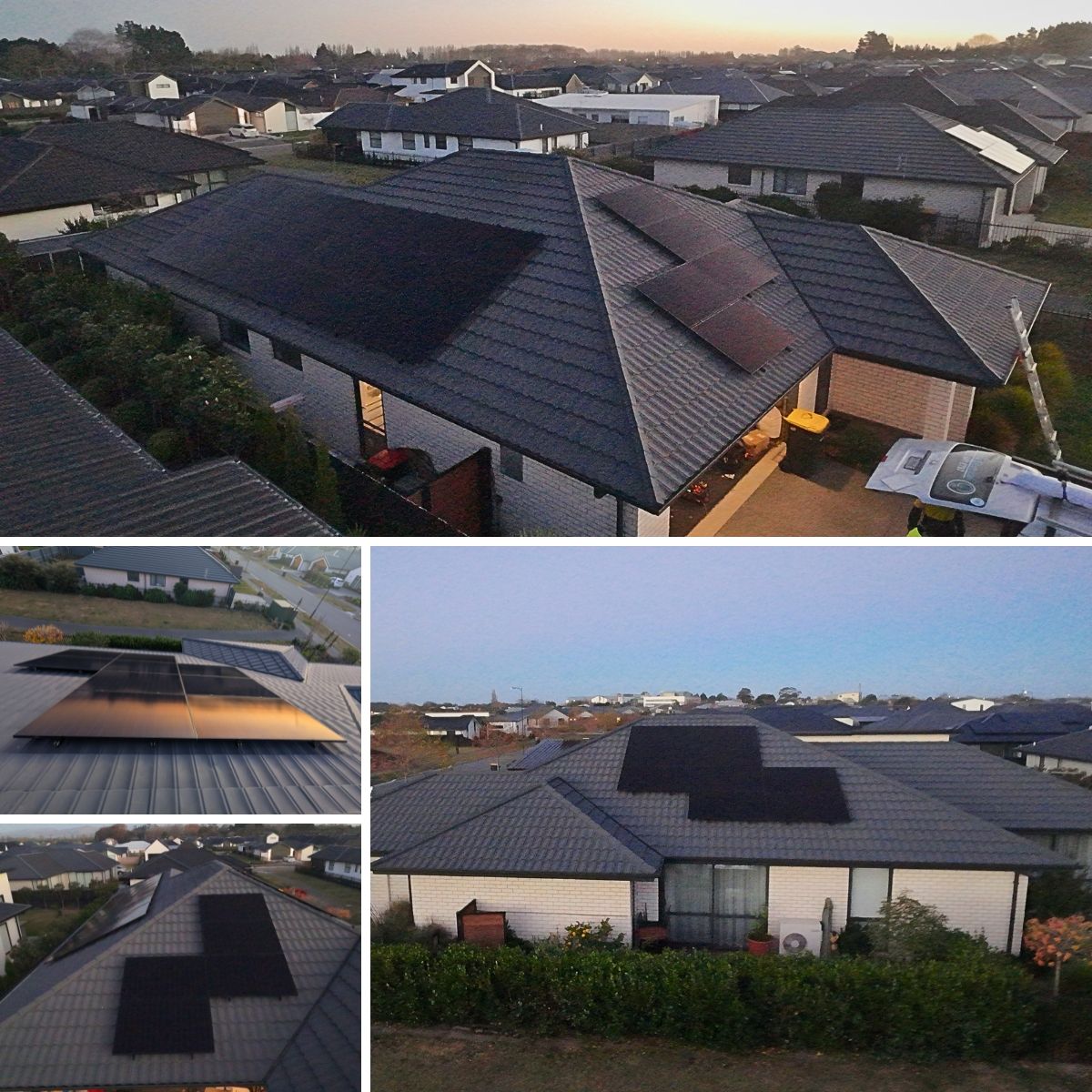 Large and tidy solar panel layout across a Burwood home