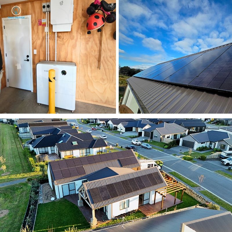 Home solar panels and SigenStor battery installation in Halswell